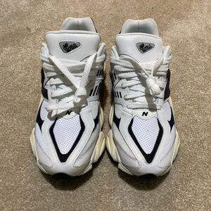 New balance 9060 white size 11 comes with box. Send offers never worn.